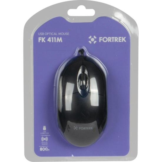Mouse Fortrek OML-101 USB 800 Dpi Preto FK 411M por 14,95 à vista no boleto/pix ou parcele em até 1x sem juros. Compre na loja Fortrek!