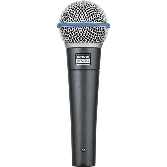 Microfone Profissional Beta 58A Preto SHURE (62883)