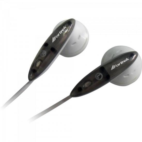 Fone de Ouvido EBL-101 Branco/Preto FORTREK por 11,90 à vista no boleto/pix ou parcele em até 1x sem juros. Compre na loja Mundomax!