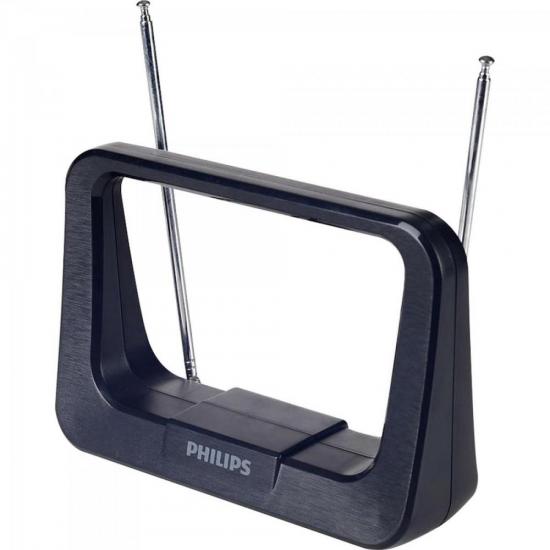 Antena Digital Interna HDTV/UHF/VHF/FM SDV1126X/55 Preta PHILIPS por 0,00 à vista no boleto/pix ou parcele em até 1x sem juros. Compre na loja Mundomax!
