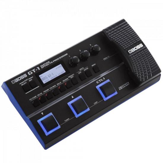 Processador de Efeitos para Guitarra BOSS GT-1 Preto por 2.629,00 à vista no boleto/pix ou parcele em até 12x sem juros. Compre na loja Mundomax!