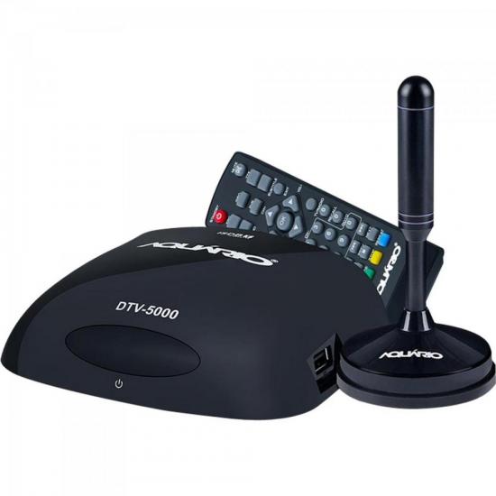 Kit Conversor Digital VHF/UHF/FM/HDTV DTV-5100 Aquário por 0,00 à vista no boleto/pix ou parcele em até 1x sem juros. Compre na loja Mundomax!