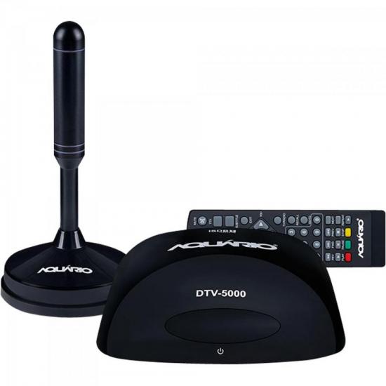 Kit Conversor Digital VHF/UHF/FM/HDTV DTV-5100 Aquário por 0,00 à vista no boleto/pix ou parcele em até 1x sem juros. Compre na loja Mundomax!