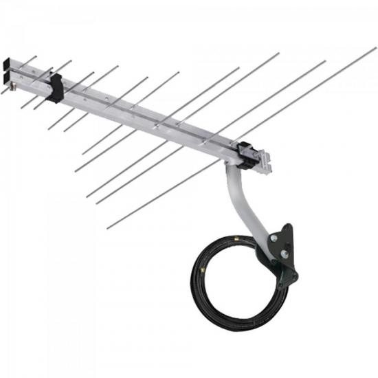 Kit Antena Log Externa TV 4 em 1 VHF/UHF/FM/HDTV LVU-11 PLUS AQUÁRIO por 0,00 à vista no boleto/pix ou parcele em até 1x sem juros. Compre na loja Mundomax!