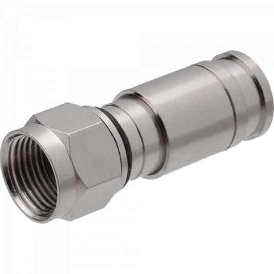 Conector F de Compressão RG59 Cromado MXT por 121,90 à vista no boleto/pix ou parcele em até 4x sem juros. Compre na loja Mundomax!