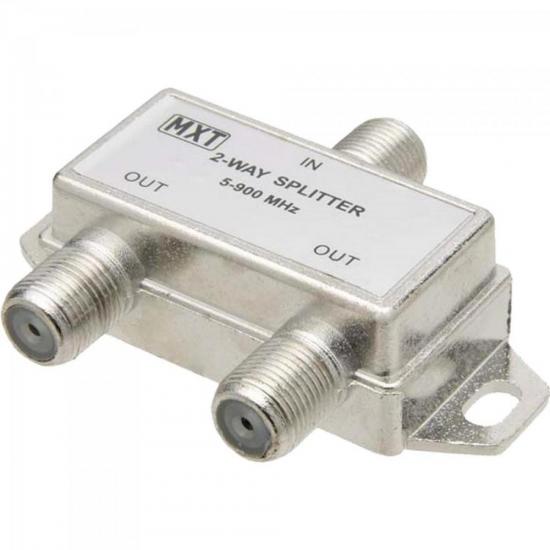 Divisor Splitter Blindado 1x2 50~900MHz Cromado MXT por 0,00 à vista no boleto/pix ou parcele em até 1x sem juros. Compre na loja Mundomax!