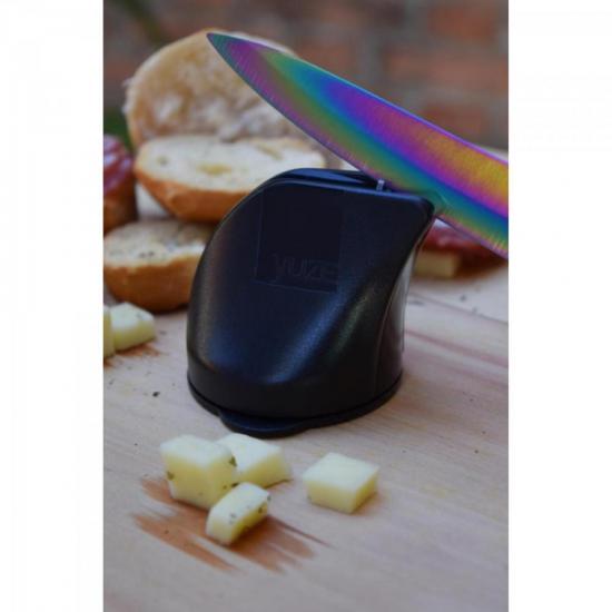 Afiador de Facas PRETO YUZE por 0,00 à vista no boleto/pix ou parcele em até 1x sem juros. Compre na loja Mundomax!