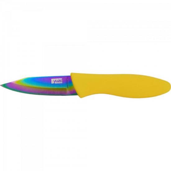 Kit 4 Facas em Aço Inox Revestidas em Titânio YUZE por 0,00 à vista no boleto/pix ou parcele em até 1x sem juros. Compre na loja Mundomax!