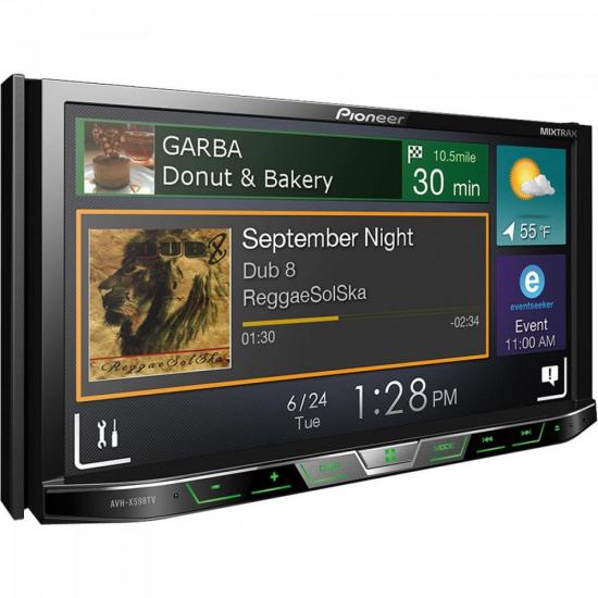 Auto Rádio DVD/USB/AM/FM/TV/BLUETOOTH AVH-X598TV Preto PIONEER por 0,00 à vista no boleto/pix ou parcele em até 1x sem juros. Compre na loja Mundomax!