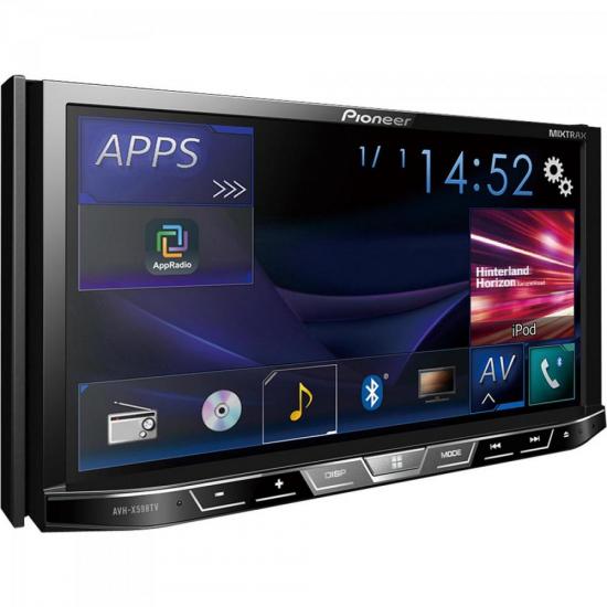 Auto Rádio DVD/USB/AM/FM/TV/BLUETOOTH AVH-X598TV Preto PIONEER por 0,00 à vista no boleto/pix ou parcele em até 1x sem juros. Compre na loja Mundomax!