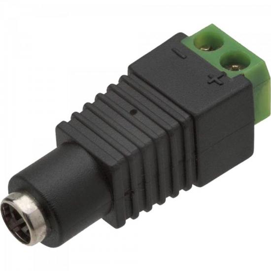 Jack Adaptador DC 2.15 5mm Preto/Verde MXT por 0,00 à vista no boleto/pix ou parcele em até 1x sem juros. Compre na loja Mundomax!