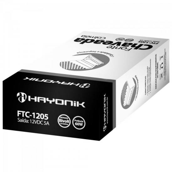 Fonte Colmeia HAYONIK FTC1205 12V / 5A 60W Bivolt Automática por 62,00 à vista no boleto/pix ou parcele em até 2x sem juros. Compre na loja Mundomax!