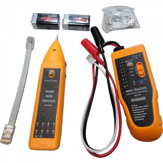 Testador de Cabo Zumbidor WH-806R Amarelo/Preto SECCON por 0,00 à vista no boleto/pix ou parcele em até 1x sem juros. Compre na loja Mundomax!