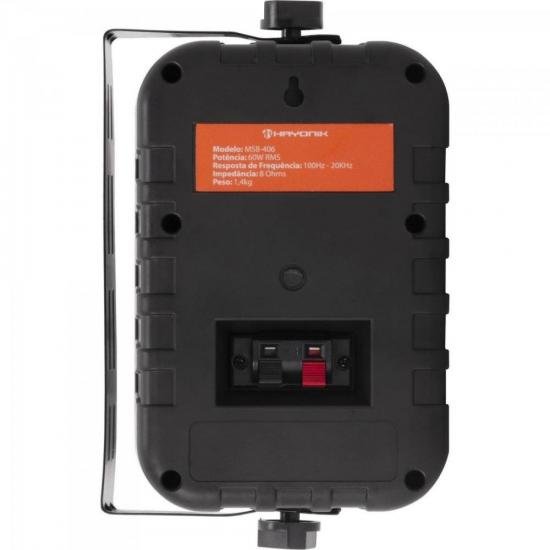 Caixa de Som Ambiente c/ Trafo HAYONIK Ambience Line MSB406N 70V 25W PT por 0,00 à vista no boleto/pix ou parcele em até 1x sem juros. Compre na loja Mundomax!