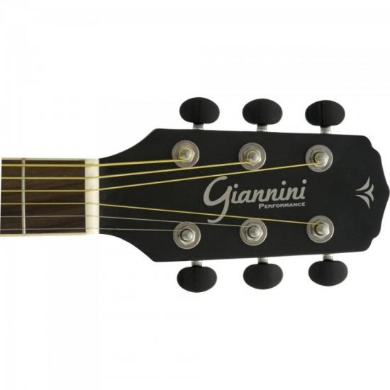 Violão Giannini GF1D CEQ Eletroacústico Aço Preto por 899,00 à vista no boleto/pix ou parcele em até 10x sem juros. Compre na loja Mundomax!