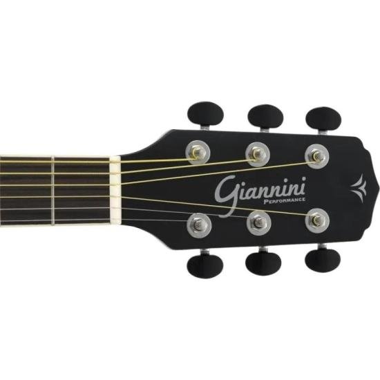 Violão Giannini GF1D CEQ Eletroacústico Aço 3 Tone Sunburst por 849,00 à vista no boleto/pix ou parcele em até 10x sem juros. Compre na loja Mundomax!