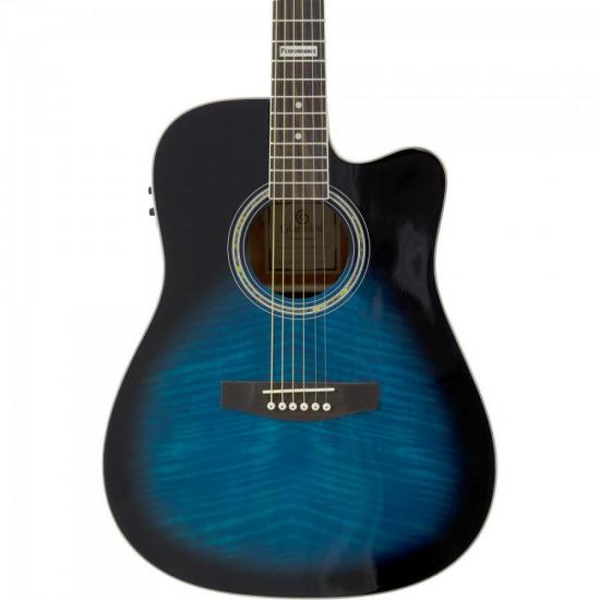 Violão Giannini Gf1d Ceq Aço Dark Blue Burst por 619,00 à vista no boleto/pix ou parcele em até 10x sem juros. Compre na loja Mundomax!