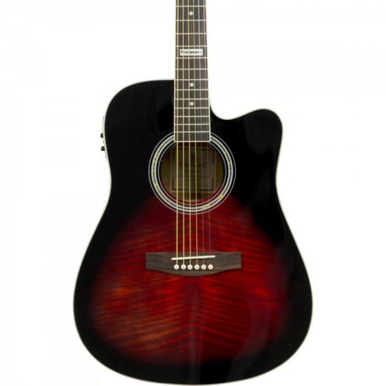 Violão Giannini GF1D CEQ Eletroacústico Aço Brown Red Burst Burst por 777,00 à vista no boleto/pix ou parcele em até 10x sem juros. Compre na loja Mundomax!