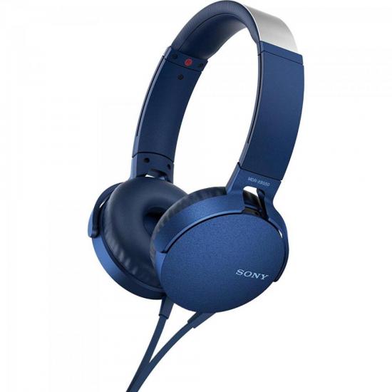 Fone de Ouvido com Microfone MDR-XB550AP/L Azul SONY por 202,90 à vista no boleto/pix ou parcele em até 8x sem juros. Compre na loja Mundomax!