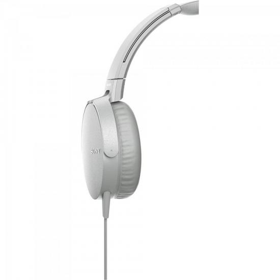 Fone de Ouvido com Microfone MDR-XB550AP/W Branco SONY por 0,00 à vista no boleto/pix ou parcele em até 1x sem juros. Compre na loja Mundomax!