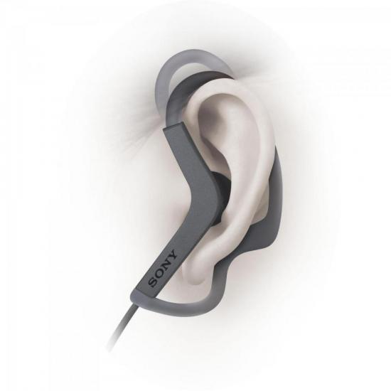 Fone de Ouvido Esportivo Resistente à Água EXTRA BASS MDR-AS210/B Preto por 0,00 à vista no boleto/pix ou parcele em até 1x sem juros. Compre na loja Mundomax!