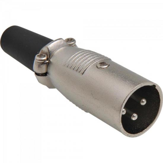 Conector Cannon Macho Com Prensa PGCN0007 Níquel STORM 10 unidades por 20,00 à vista no boleto/pix ou parcele em até 1x sem juros. Compre na loja Mundomax!