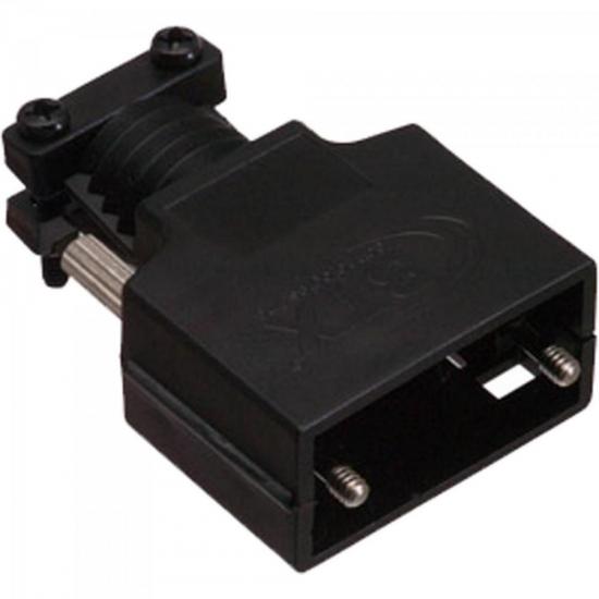 Capa DB9/HD15 VGA Com Trava Kit Longo CNVG0003 Preta STORM (embalagem c/ 10 uni.) (63331)