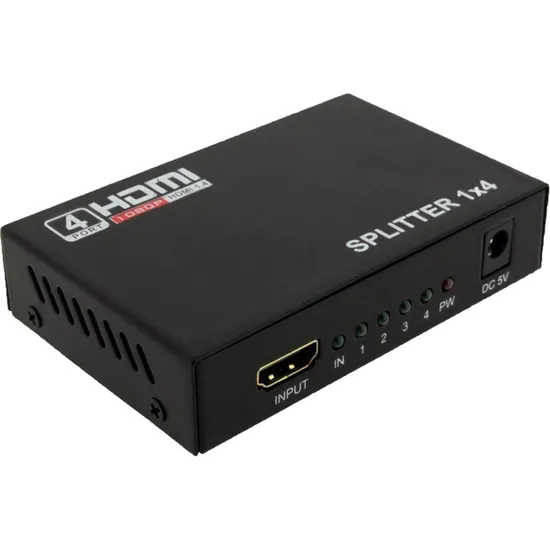 Divisor HDMI 1 Entrada x 4 Saídas CHSL0005 Preto STORM por 0,00 à vista no boleto/pix ou parcele em até 1x sem juros. Compre na loja Mundomax!