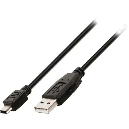 Cabo de Dados USB 2.0 A Macho x Mini USB 1,8m Preto Storm (63352)