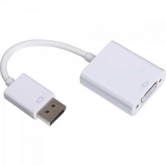 Adaptador Display Portátil Para VGA 15cm ADAP0044 Branco Storm (63356)