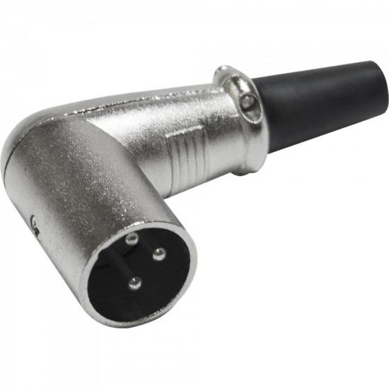 Conector Cannon Macho Metálico de 90° PGCN0012 Níquel STORM 10 unidades por 60,90 à vista no boleto/pix ou parcele em até 2x sem juros. Compre na loja Mundomax!