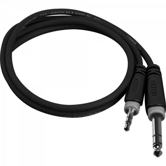 Cabo de Áudio P10 Estéreo X P2 Estéreo 1,5m PLAYER Preto HAYONIK por 0,00 à vista no boleto/pix ou parcele em até 1x sem juros. Compre na loja Mundomax!