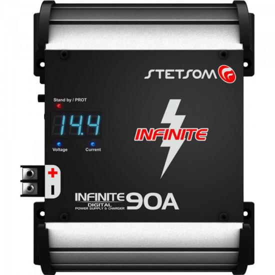 Fonte Carregadora INFINITE 90A Preta STETSOM por 0,00 à vista no boleto/pix ou parcele em até 1x sem juros. Compre na loja Mundomax!