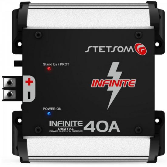 Fonte Carregadora INFINITE 40A Preta STETSOM por 0,00 à vista no boleto/pix ou parcele em até 1x sem juros. Compre na loja Mundomax!