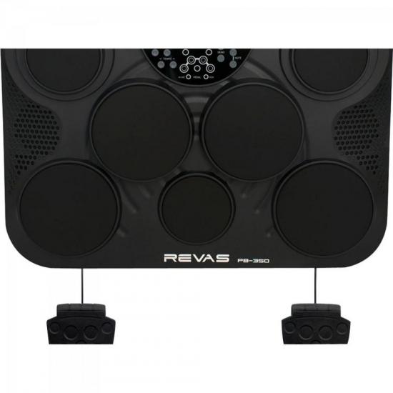 Bateria Eletrônica REVAS PB-350 Preta por 1.479,99 à vista no boleto/pix ou parcele em até 12x sem juros. Compre na loja Mundomax!
