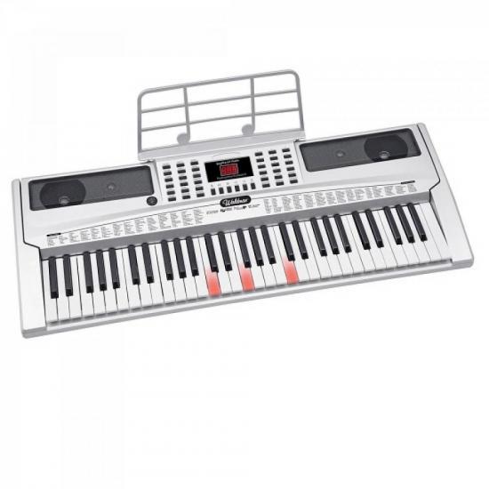 Teclado Profissional WALDMAN KeyPro 61Flash KEP-61F Cinza por 299,90 à vista no boleto/pix ou parcele em até 10x sem juros. Compre na loja Mundomax!