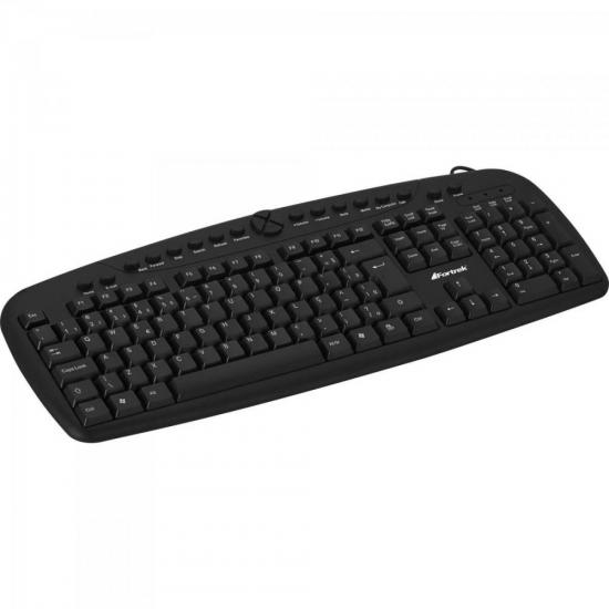 Teclado Multimídia USB MKL-101 Preto FORTREK por 44,90 à vista no boleto/pix ou parcele em até 1x sem juros. Compre na loja Mundomax!