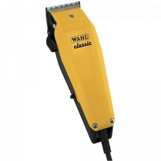 Máquina de Corte 220V CLASSIC Amarela WAHL por 0,00 à vista no boleto/pix ou parcele em até 1x sem juros. Compre na loja Mundomax!