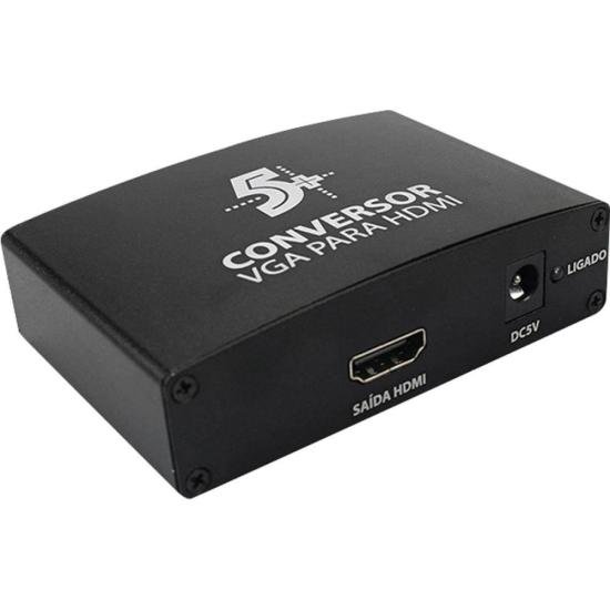 Conversor de Vídeo Vga X Hdmi 5+ por 104,00 à vista no boleto/pix ou parcele em até 4x sem juros. Compre na loja Mundomax!