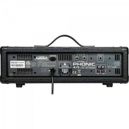 Mesa de Som 4 Canais Amplificado PWRPOD 410R PHONIC por 0,00 à vista no boleto/pix ou parcele em até 1x sem juros. Compre na loja Mundomax!