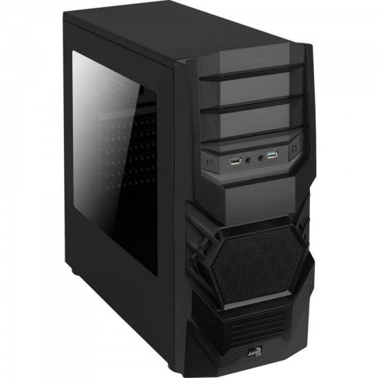 Gabinete Gamer Mid Tower 3.0 CYCLOPS BLACK EDITION Preto AEROCOOL (63652)