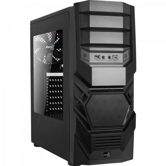 Gabinete Gamer Mid Tower 3.0 CYCLOPS BLACK EDITION Preto AEROCOOL por 211,90 à vista no boleto/pix ou parcele em até 8x sem juros. Compre na loja Mundomax!
