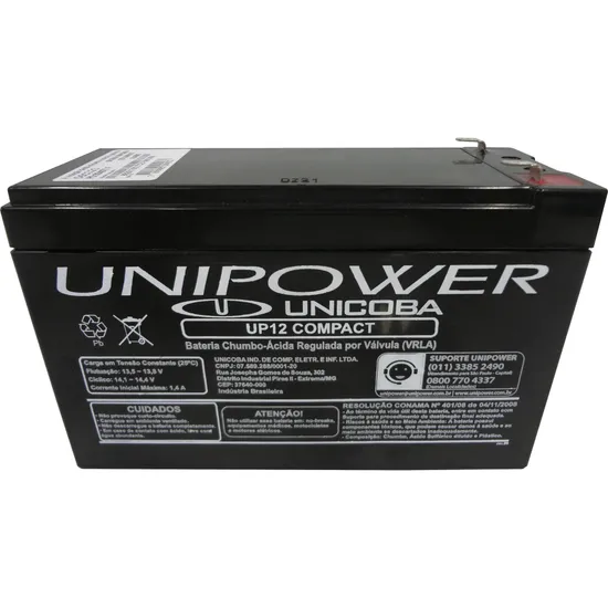 Bateria Selada UP12 COMPACT 12V/6A UNIPOWER (63672)