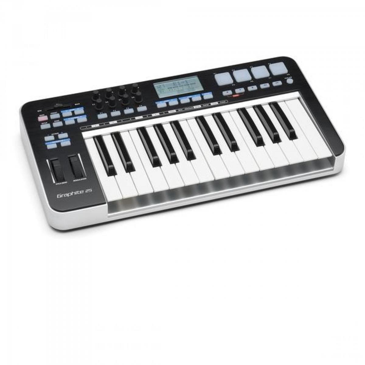 Controlador SAMSON MIDI GRAPHITE 25 Grafite - Mundomax
