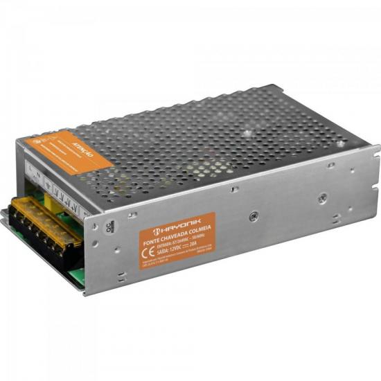 Fonte Colmeia HAYONIK FTC1220 12V / 20A 240W Bivolt Manual por 128,00 à vista no boleto/pix ou parcele em até 5x sem juros. Compre na loja Mundomax!