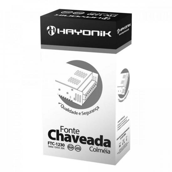 Fonte Colmeia HAYONIK FTC1230 12V / 30A 360W Bivolt Manual por 140,00 à vista no boleto/pix ou parcele em até 5x sem juros. Compre na loja Mundomax!