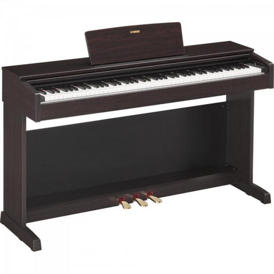Piano Digital YAMAHA ARIUS YDP-143R Marrom por 0,00 à vista no boleto/pix ou parcele em até 1x sem juros. Compre na loja Mundomax!