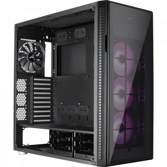 Gabinete Gamer Full Tower RGB QUARTZ PRO Preto AEROCOOL por 1.574,90 à vista no boleto/pix ou parcele em até 12x sem juros. Compre na loja Mundomax!