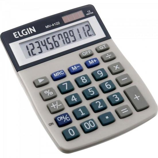 Calculadora De Mesa 12 Digitos MV 4122 Branca ELGIN por 0,00 à vista no boleto/pix ou parcele em até 1x sem juros. Compre na loja Mundomax!