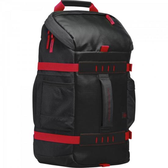 Mochila para Notebook 15,6\" Odyssey X0R83AAABL Preto/Vermelha HP por 0,00 à vista no boleto/pix ou parcele em até 1x sem juros. Compre na loja Mundomax!